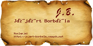 Jójárt Borbála névjegykártya